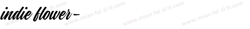indie flower字体转换